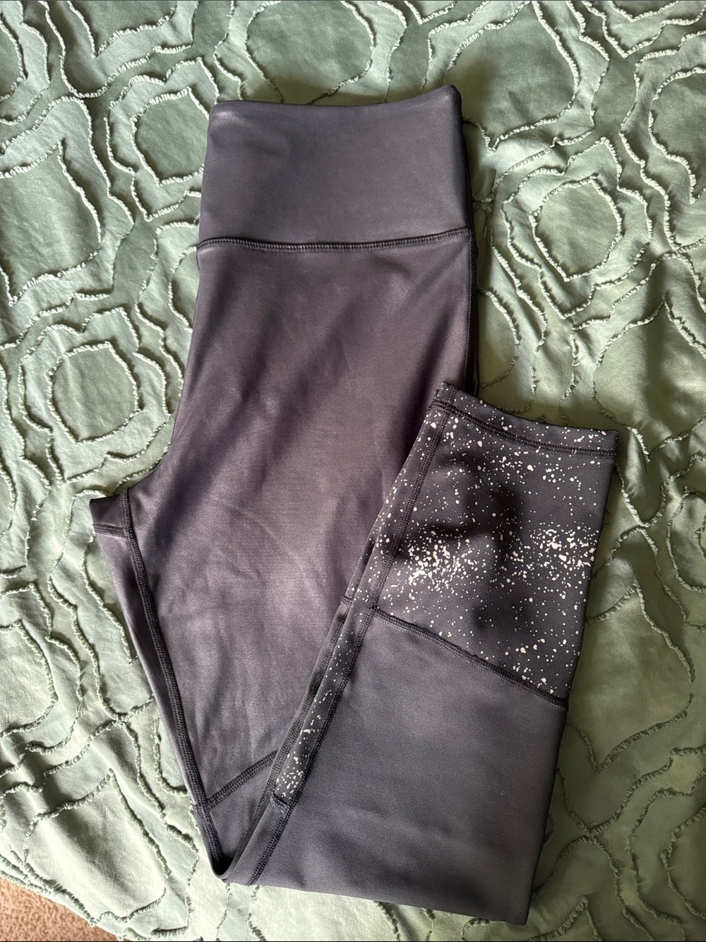 Zyia Black & Reflective Light n Tight Leggings